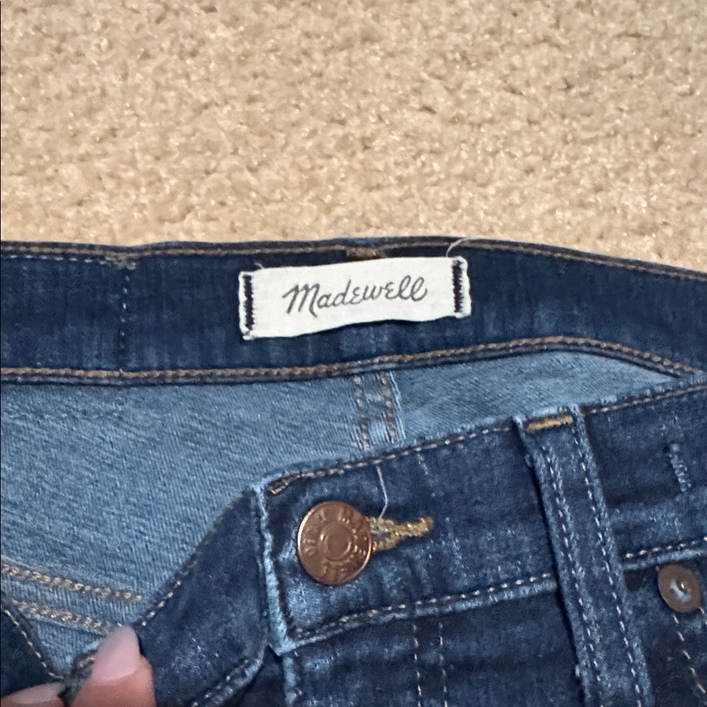 Madewell Indigo Denim Pants hi-rise skinny size 27 - Picture 3 of 12